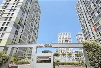 ATAŞEHİR SARİSSA EVLERİNDE HAVUZ MANZARALI 1 + 1 SATILIK DAİRE
