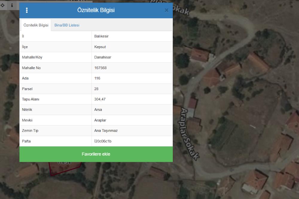 CENTURY21 BAL'DAN KEPSUT DANAHİSAR DA SATILIK VİLLA ARSASI