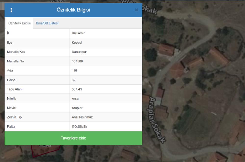 CENTURY21 BAL'DAN KEPSUT DANAHİSAR DA SATILIK VİLLA ARSASI