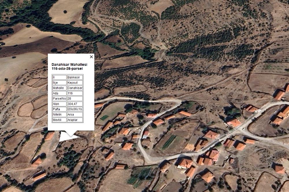 CENTURY21 BAL'DAN KEPSUT DANAHİSAR DA SATILIK VİLLA ARSASI