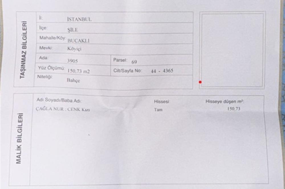 kandıra bucaklı  da bahce