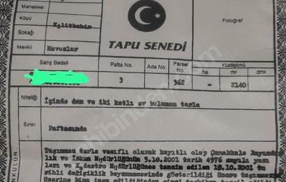 cenekkale eceabatta arsa ıcınde kargır bına ve agır