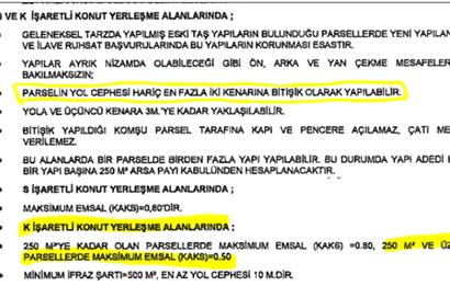 Gökçebel'de 4 daire veya 2 Villa'lık Deniz Manzaralı Satılık Arsa 