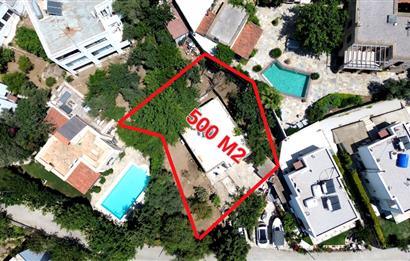 Gökçebel'de 4 daire veya 2 Villa'lık Deniz Manzaralı Satılık Arsa 