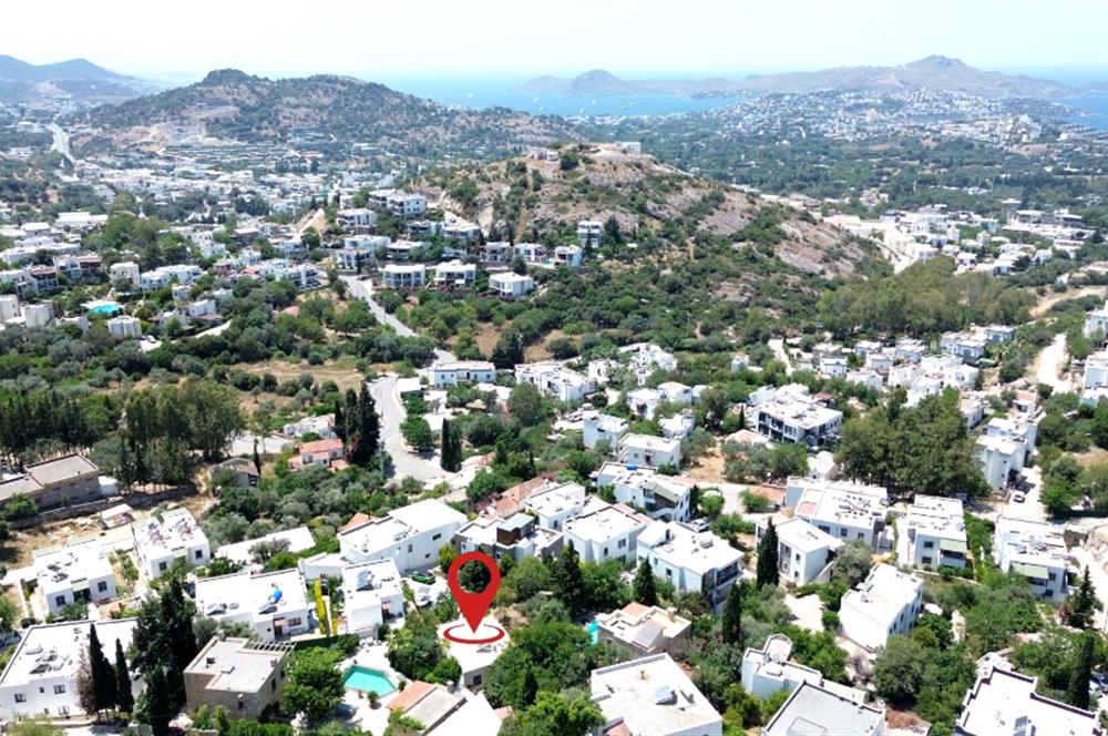 Gökçebel'de 4 daire veya 2 Villa'lık Deniz Manzaralı Satılık Arsa 