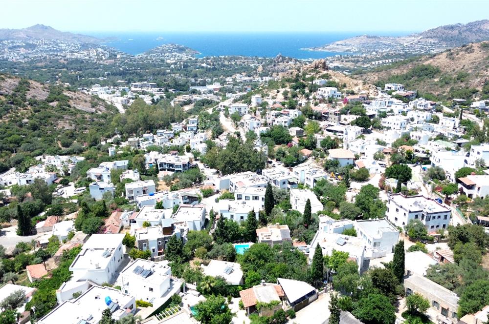Gökçebel'de 4 daire veya 2 Villa'lık Deniz Manzaralı Satılık Arsa 