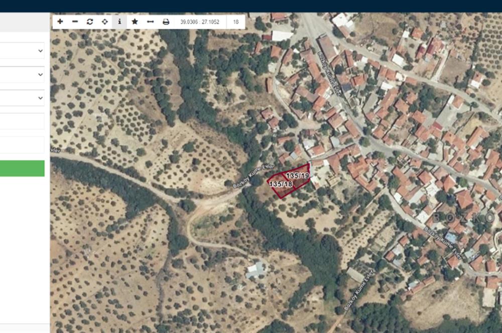 İZMİR BERGAMA BOZKÖY'DE SATILIK İMARLI ARSA
