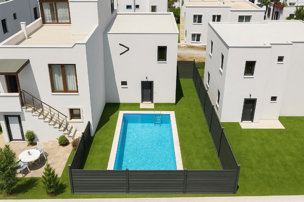 Gümüşlük Çukurbük Halk Plajına 500m Yürüme Yakınlığında Müstakil Havuzlu Yeni Dubleks 3+1 Villa