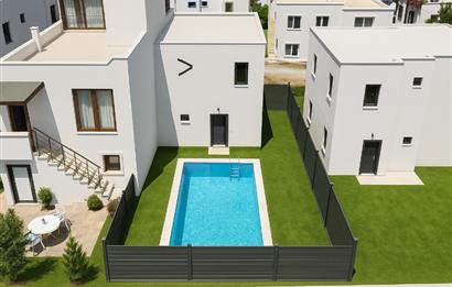 Gümüşlük Çukurbük Halk Plajına 500m Yürüme Yakınlığında Müstakil Havuzlu Yeni Dubleks 3+1 Villa