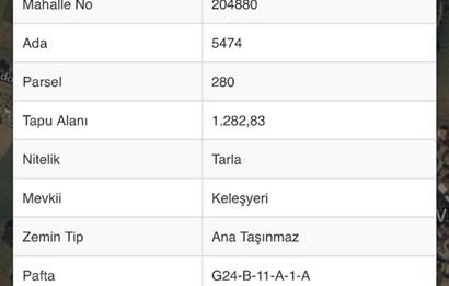 C21 LOCA'DAN SAKARYA KARADAVUTLU’DA TARLA 