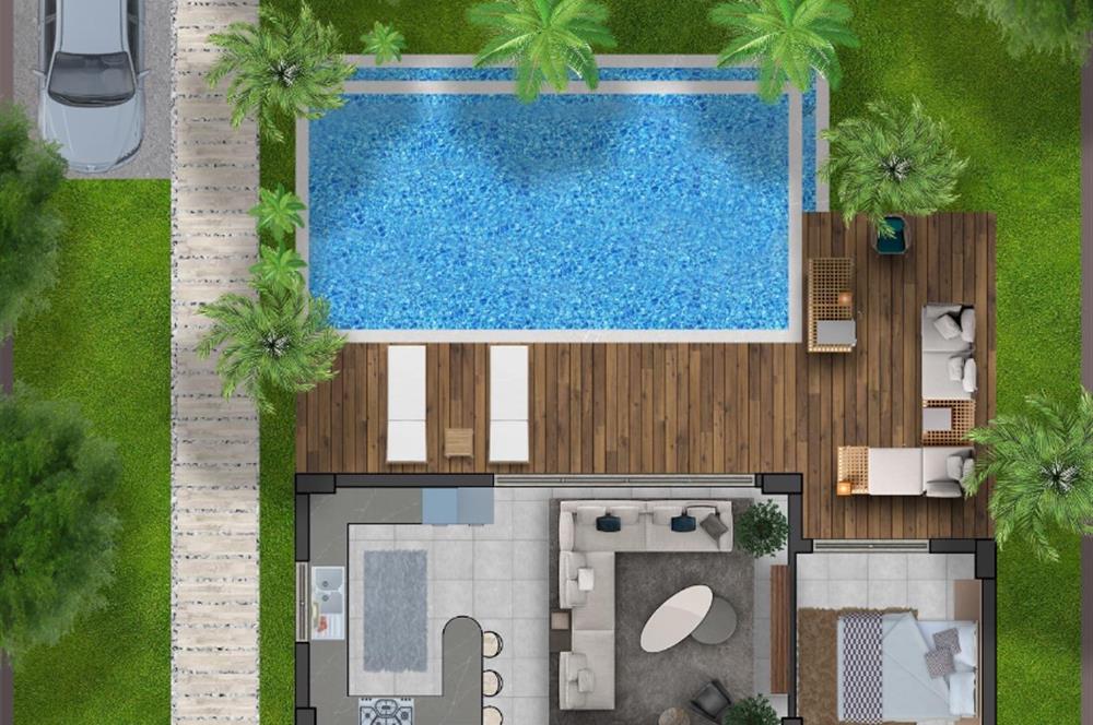 Projeden Satılık Müstakil Havuzlu Modern Mimari 4+1 Villalar | Dereköy - Gümüşlük