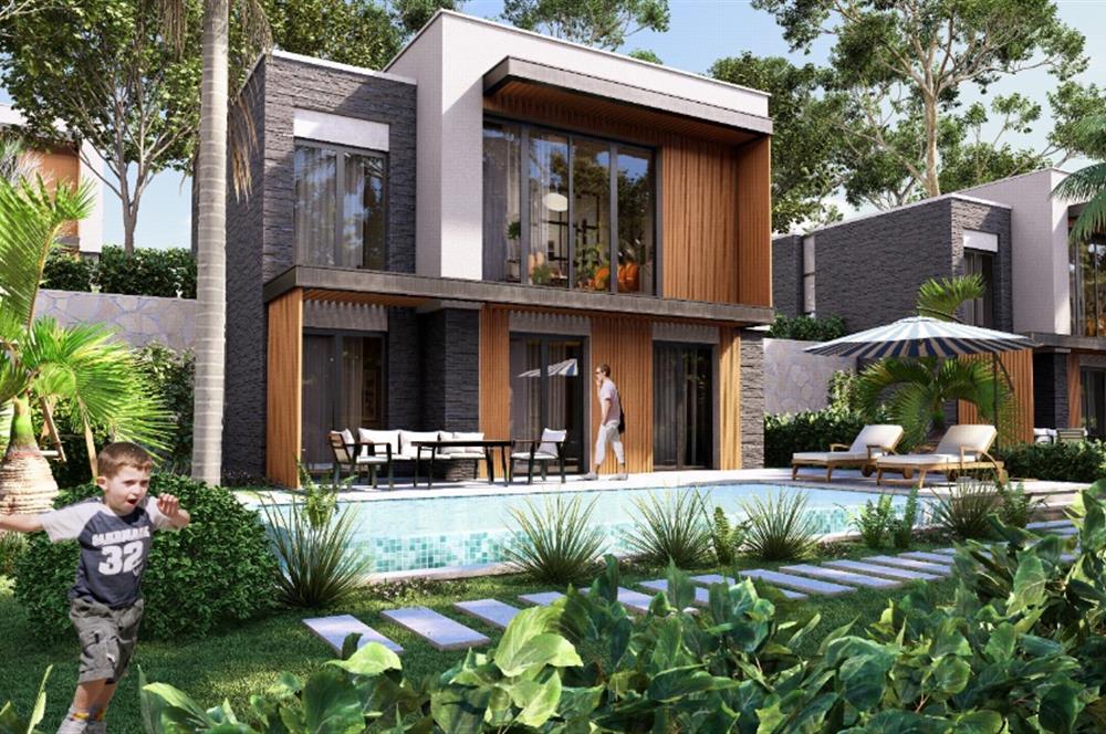 Projeden Satılık Müstakil Havuzlu Modern Mimari 4+1 Villalar | Dereköy - Gümüşlük