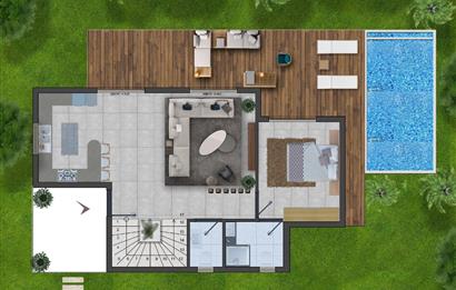Projeden Satılık Müstakil Havuzlu Modern Mimari 4+1 Villalar | Dereköy - Gümüşlük