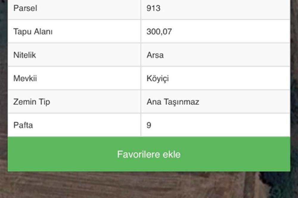 ÇANAKKALE KARACAALİ KÖYÜNDE İMARLI SATILIK ARSA