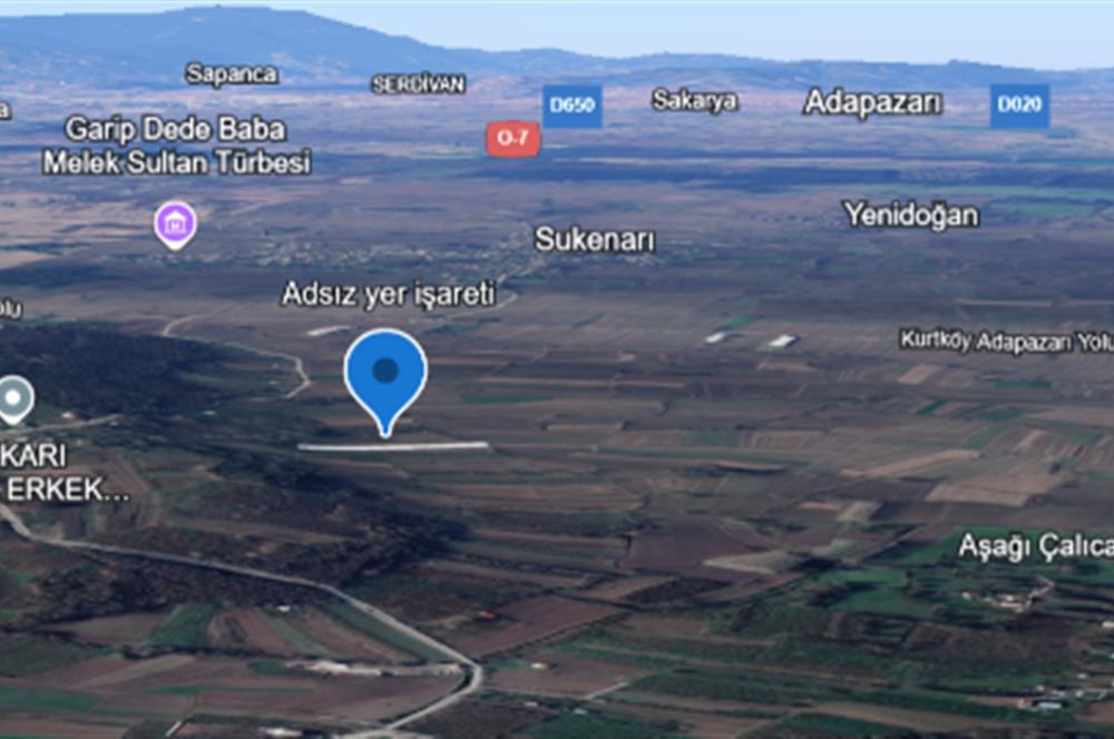 SAKARYA HENDEK YUKARIÇALICADA SATILIK 1792 M2 TARLA
