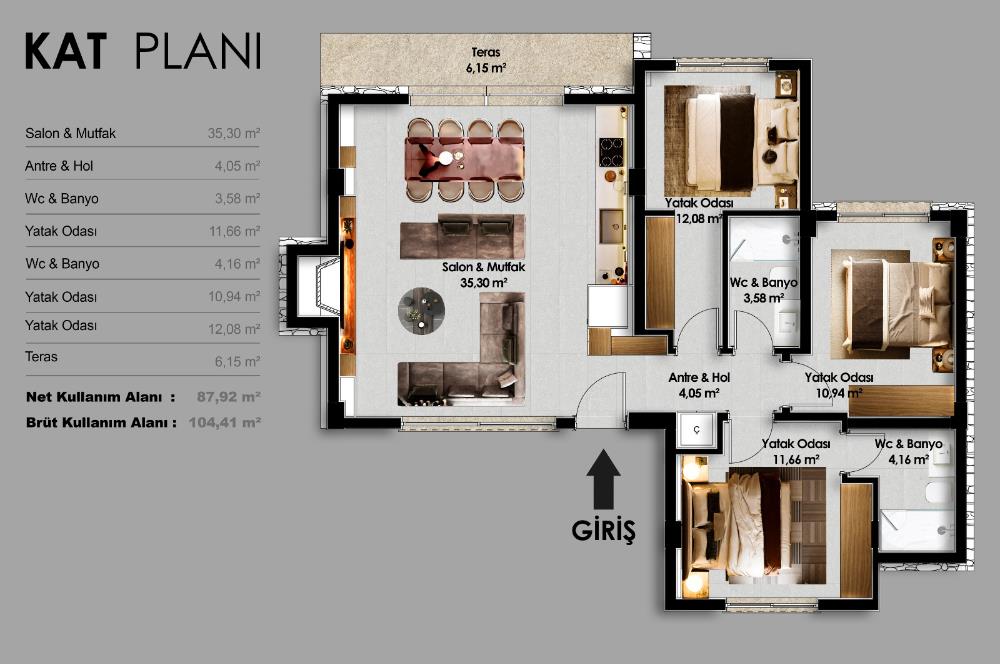 Bodrum Yalıçiftlik  Satılık Villa Proje