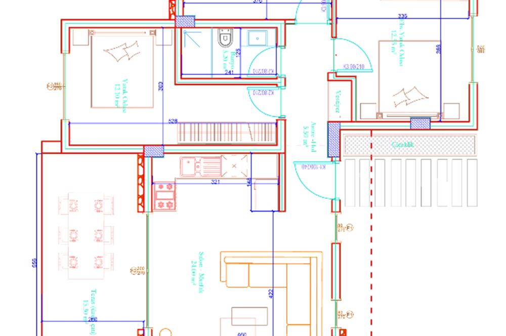 Bodrum Yalıçiftlik  Satılık Villa Proje
