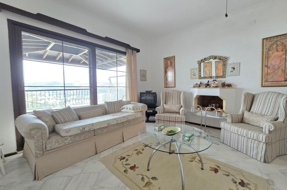 Bodrum-Bitez  3+1 deniz manzaralı satılık dubleks villa