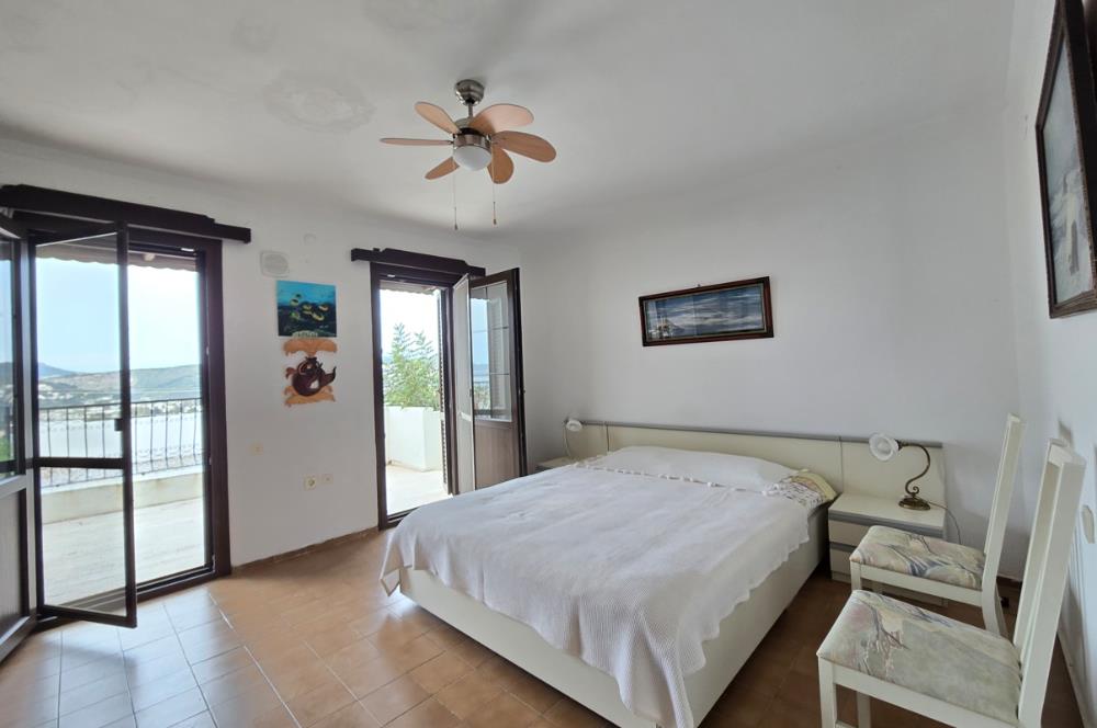 Bodrum-Bitez  3+1 deniz manzaralı satılık dubleks villa