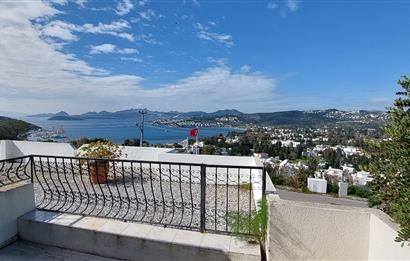 Bodrum-Bitez  3+1 deniz manzaralı satılık dubleks villa