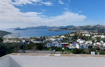 Bodrum-Bitez  3+1 deniz manzaralı satılık dubleks villa