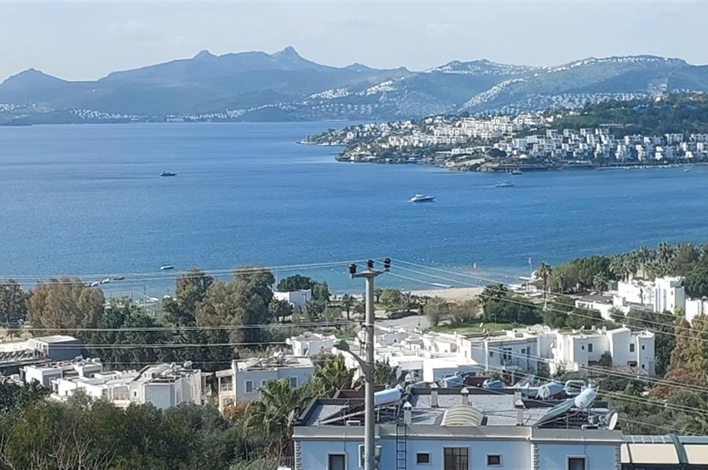 Bodrum-Bitez  3+1 deniz manzaralı satılık dubleks villa