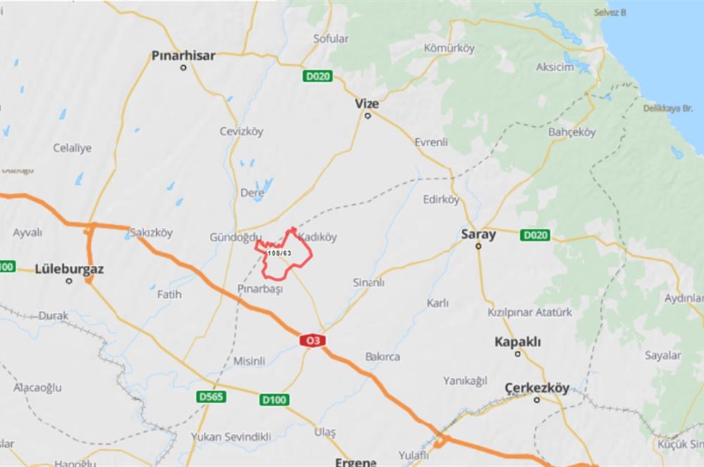 793 m² Tekirdağ Saray Sofular'da Satılık Bağ Arsası