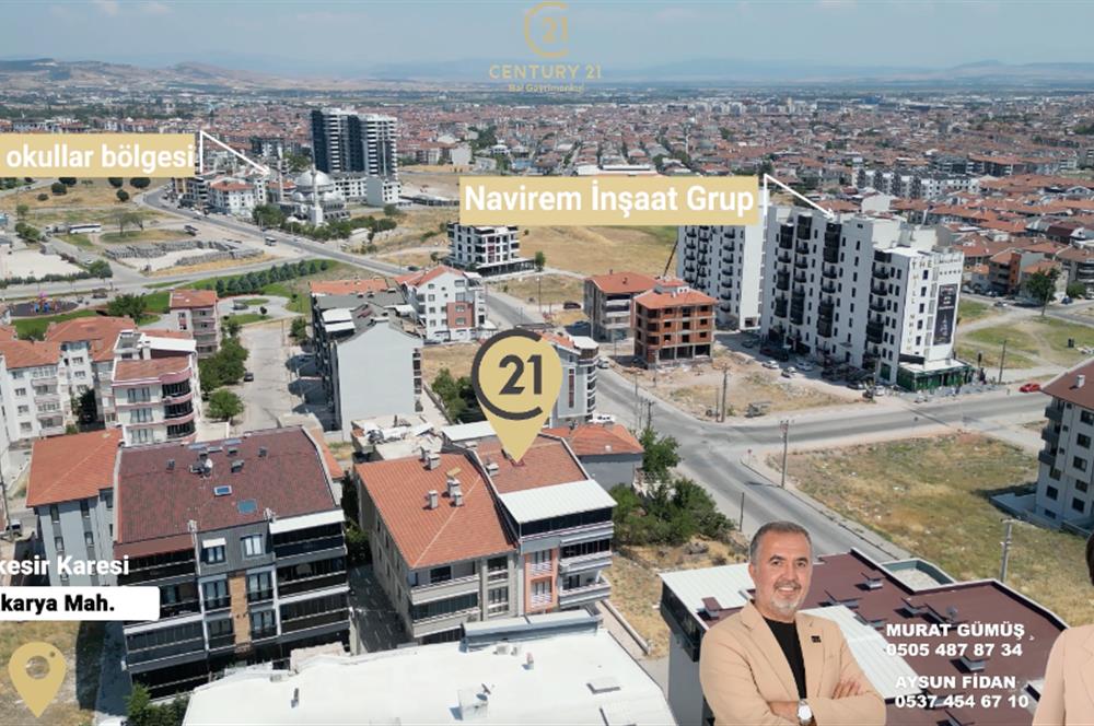 C21 BAL'DAN OKULLAR BÖLGESİ KULLANIŞLI TEMİZ SATILIK 2+1