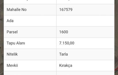 CENTURY21 BAL'DAN HOTAŞLAR MAH.DE SATILIK 7150 M2 TARLA