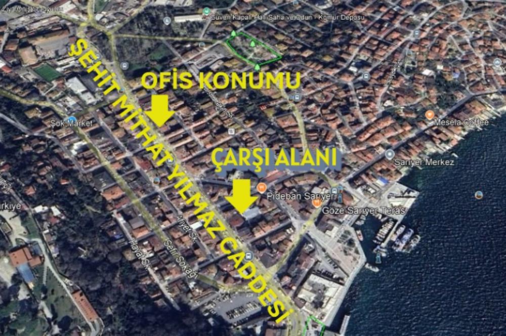 SARIYER MERKEZ ANA CADDE ÜZERİNDE KİRALIK 2+1 TİCARİ OFİS - BÜRO