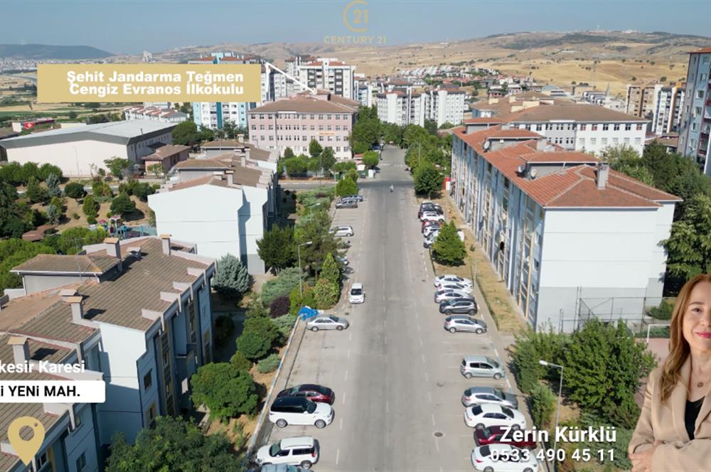 CENTURY21 BAL'DAN 1.ETAP 4 KATLILARDA SATILIK 3+1 DAİRE
