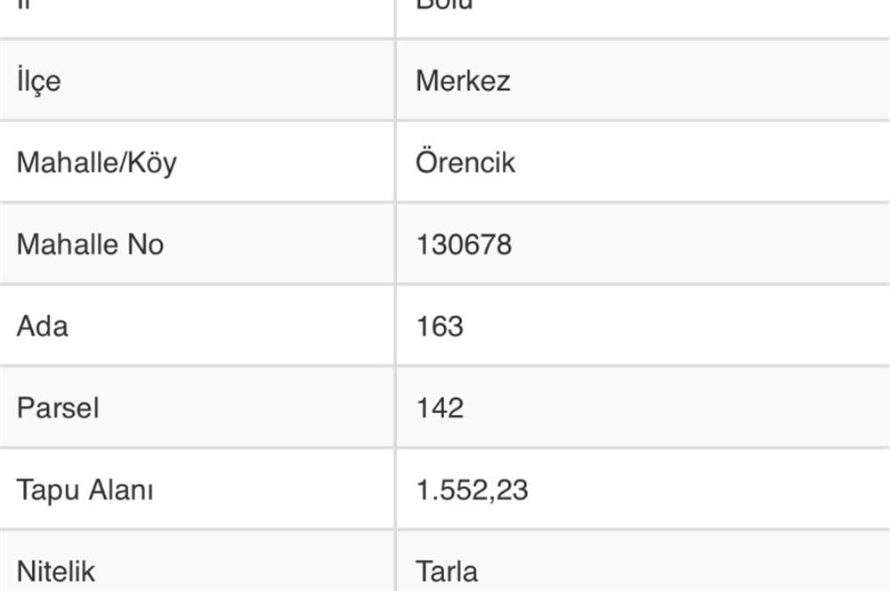 C21'DEN ÖRENCİK KÖYÜNDE 6628 m2 SATILIK TARLA
