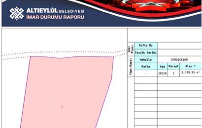 C21 BAL'dan BALIKESİR ALTIEYLÜL GÜMÜŞÇEŞME’DE SATILIK YATIRIMLIK TARLA!