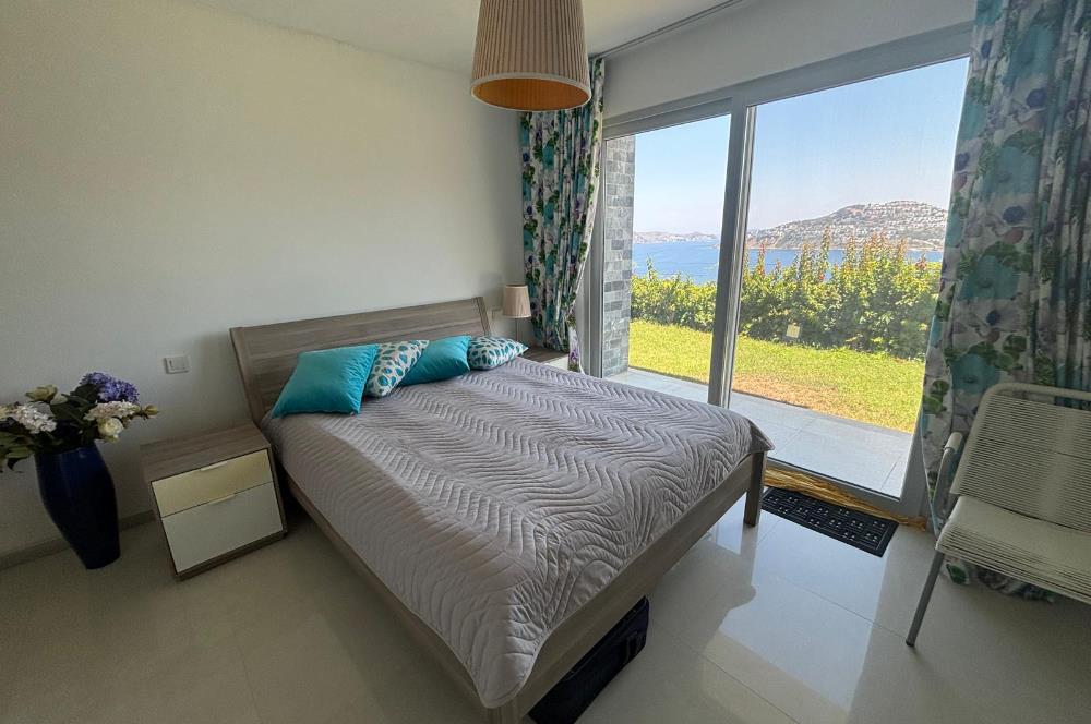 Bodrum Gümüşlük Koyunbaba Deniz Manzaralı Bahçe Katı Daire