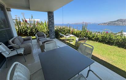 Bodrum Gümüşlük Koyunbaba Deniz Manzaralı Bahçe Katı Daire
