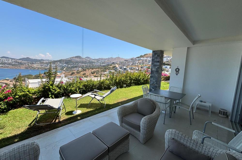 Bodrum Gümüşlük Koyunbaba Deniz Manzaralı Bahçe Katı Daire