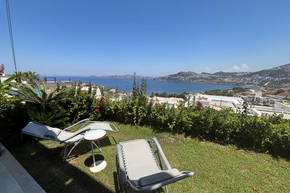 Bodrum Gümüşlük Koyunbaba Deniz Manzaralı Bahçe Katı Daire