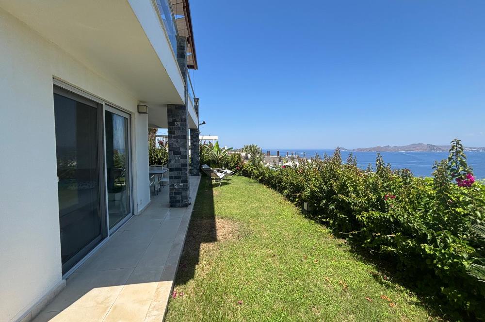 Bodrum Gümüşlük Koyunbaba Deniz Manzaralı Bahçe Katı Daire