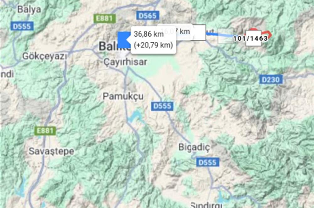 C21 LOCA'DAN KEPSUT SAYACIK MAHALLESİNDE 4323,21M2 SATILIK TARLA