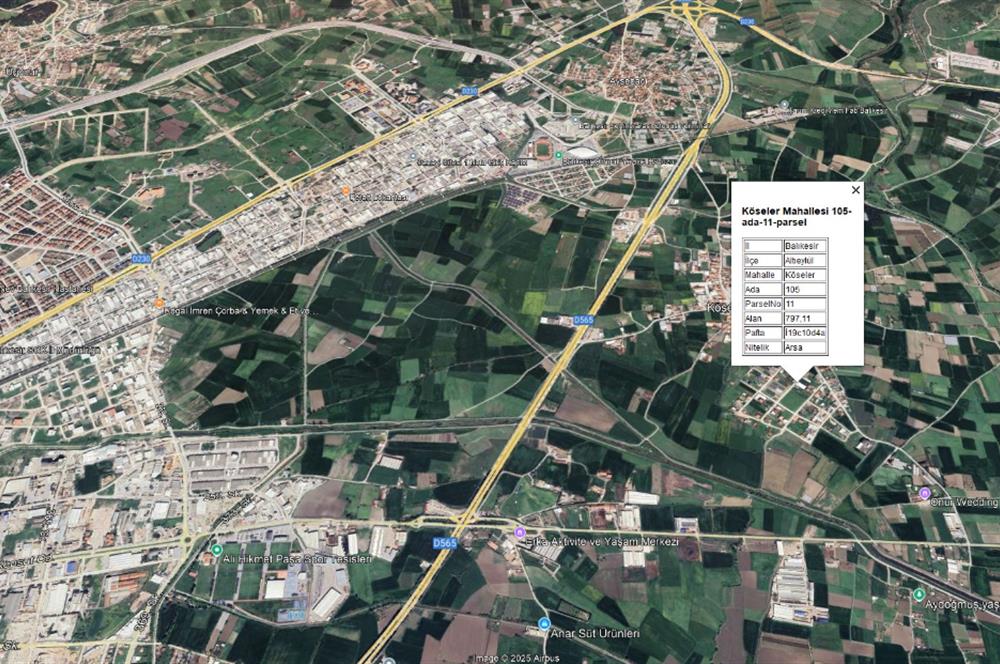 CENTURY21 BAL DANIŞMANLIK'DAN  KÖSELER  MAHALLESİ SATILIK VİLLA ARSASI