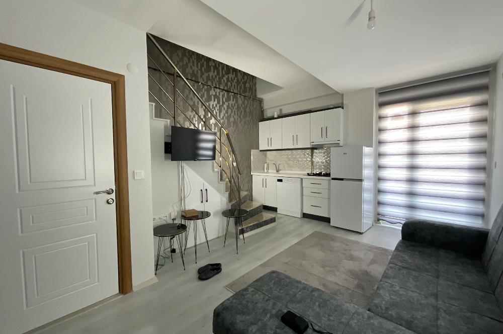 C21 Loca'dan Plevnede Kiralık Balkon + Teras 1+1 Eşyalı Dubleks