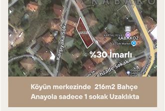Şile Kabakoz'da Köyün merkezinde acil satılık 216m2 Bahçe