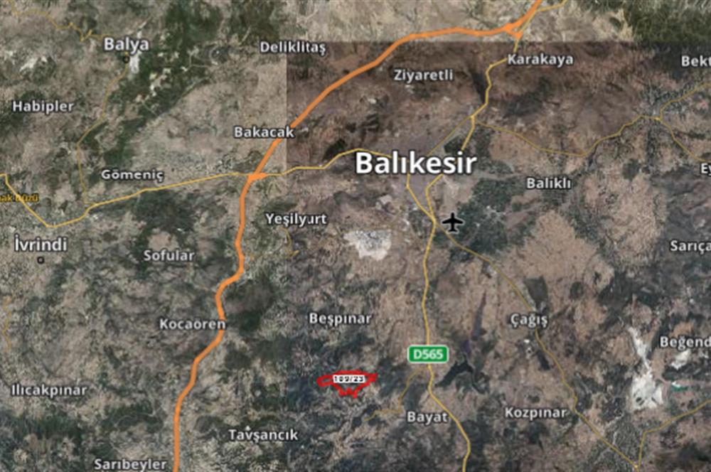 C21 BAL'DAN ALTIEYLÜL TAŞPINAR KÖY CİVARI MEVKİİ 1989 M2 TARLA