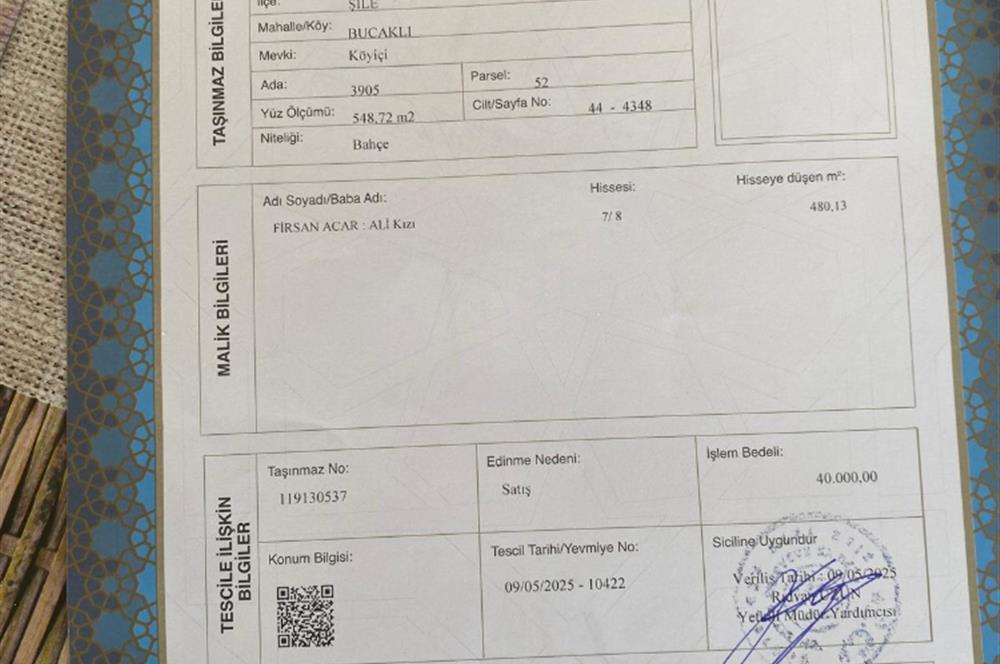 acil şile bucaklı bahce