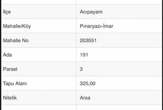 Acıpayam/Pınaryazı'da Anayola Yakın Fırsat Arsa