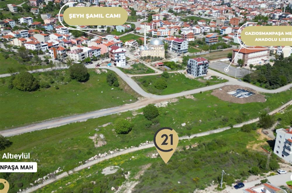 CENTURY21 BAL'DAN GAZİOSMANPAŞA MAHALLESİ'NDE 672 M2 ARSA