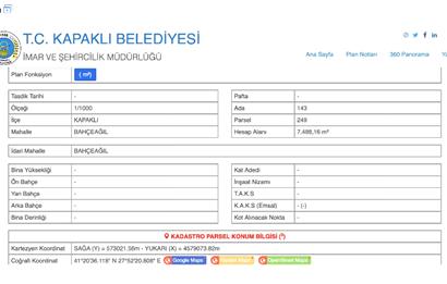 KIRKLARELİ LÜLEBURGAZ OKLALI 5600 M2 RESMİ YOL CEPHELİ SATILIK