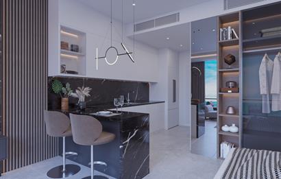 Kıbrıs İskele'nin En İyi Projesi Grand Sapphire Blu'da Ödeme Planlı Satılık Fırsat Stüdyo Daire