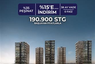 Kıbrıs İskele'nin En İyi Projesi Grand Sapphire Blu'da Ödeme Planlı Satılık Fırsat 2+1 Daire