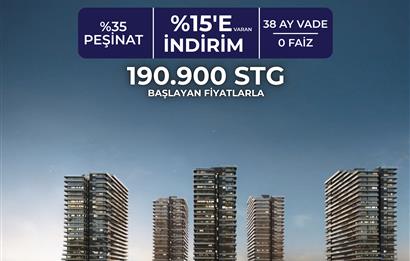 Kıbrıs İskele'nin En İyi Projesi Grand Sapphire Blu'da Ödeme Planlı Satılık Fırsat 2+1 Daire